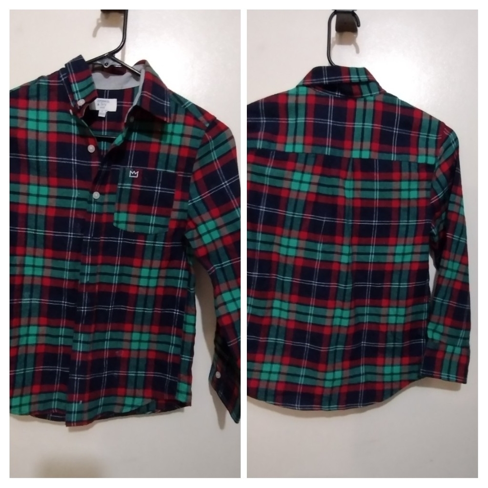 Boys long sleeve button down shirt